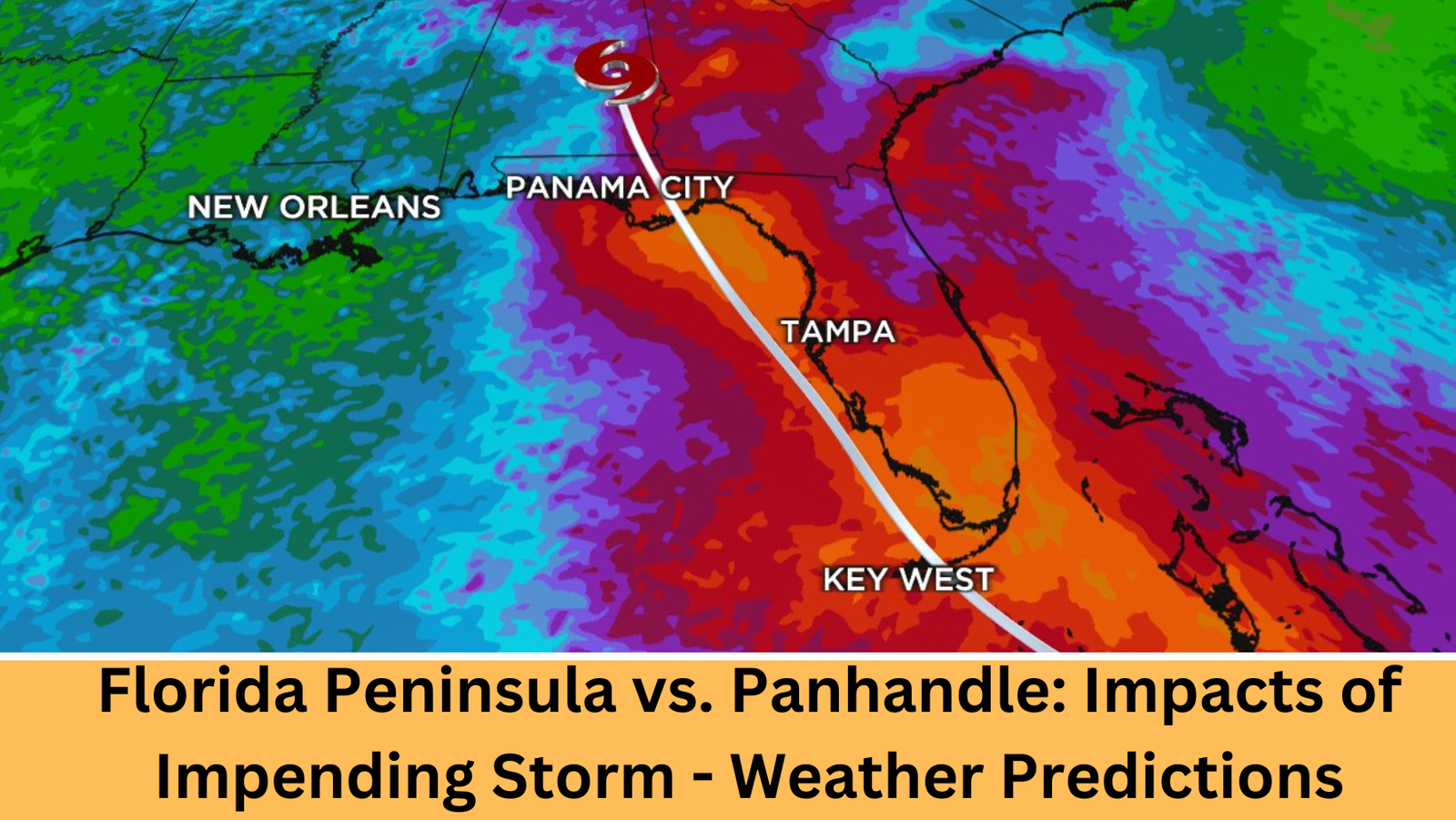 Florida Peninsula Panhandle Storm Impacts 